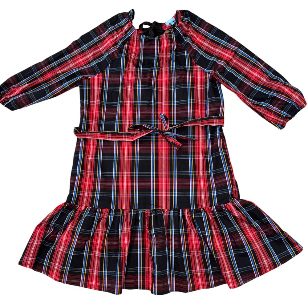 Draper James Red and Black Plaid Dress